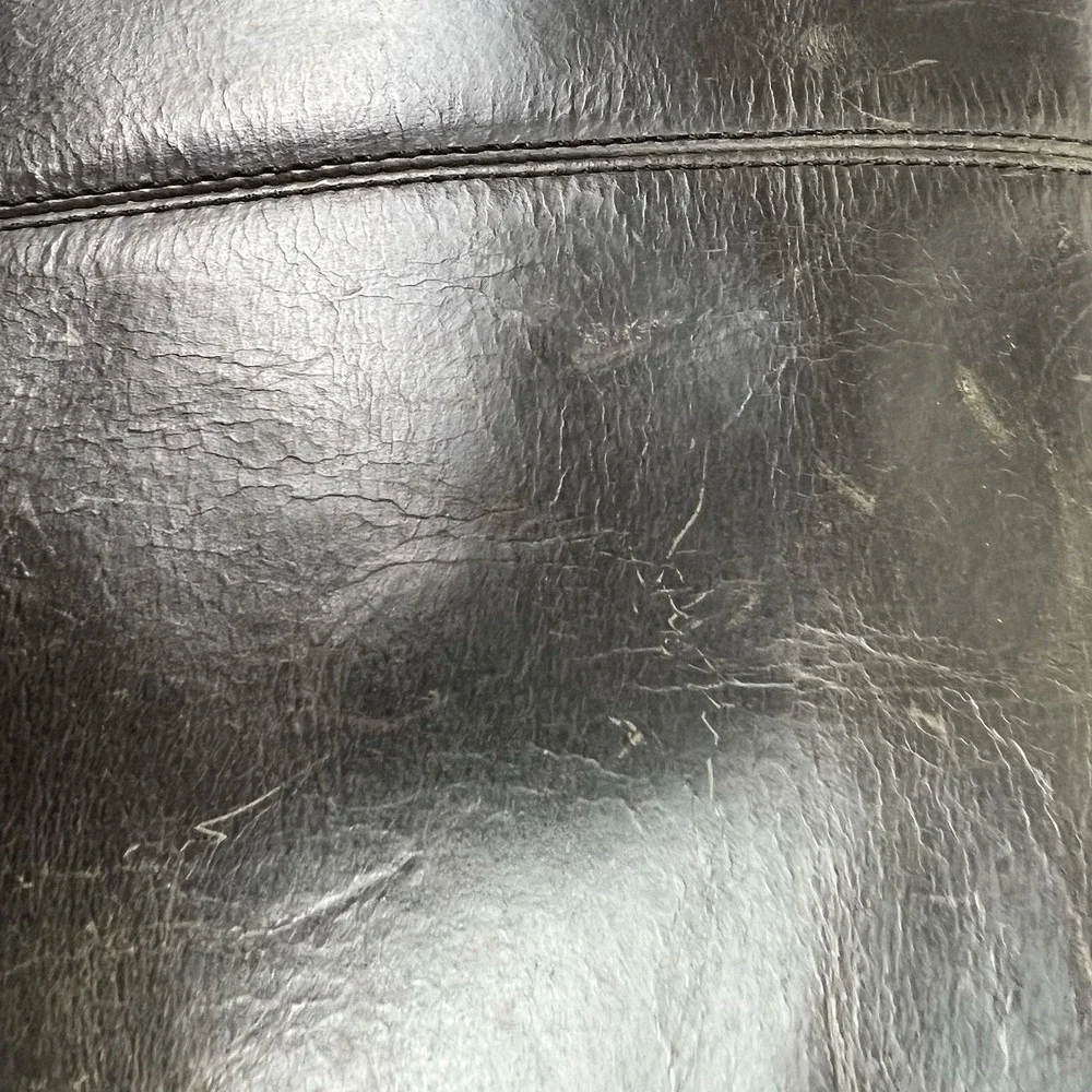 Wilsons Leather Briefcase/Messenger Bag Dark Brown to Black NO SHOULDER STRAP